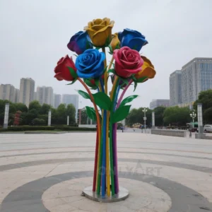 Large Rose Garden Statue