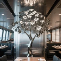 Maple Leaf Sculpture Tree Statue