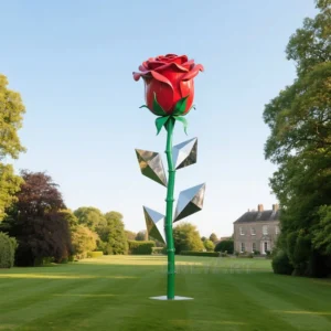 Metal China Rose Flower