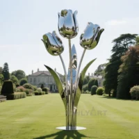 Metal Flower Garden Ornaments - Tulip