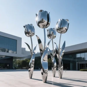 Metal Flowers For Outside - Tulip