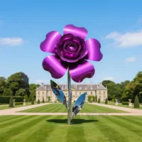 Metal Flowers For Sale - Violet