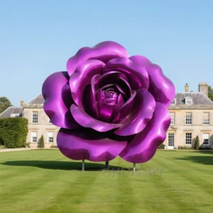 Metal Garden Flowers For Sale - Violet