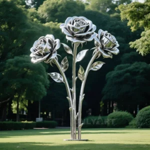 Metal Garden Rose