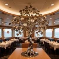 Metal Giant Maple Tree Sculpture