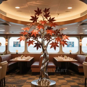 Metal Outdoor Tree Sculpture - Maple