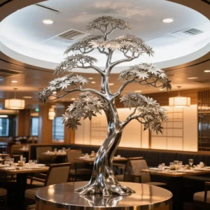 Metal Tree Sculpture - Maple Tree