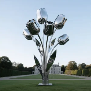 Metal Tulips For Garden