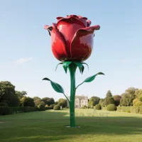 Metal Welded Monthly Rose