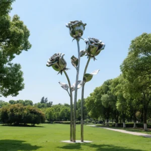 Stainless Steel China Rose Flower For Sale