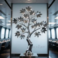 Stainless Steel Maple Sculpture