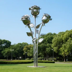 Steel Flowers For Sale - China Rose