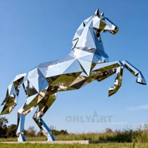 Art Metal Horse Artwork Ornament Sculpture