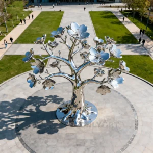 Custom Large Chinese Blossom Tree Sculpture