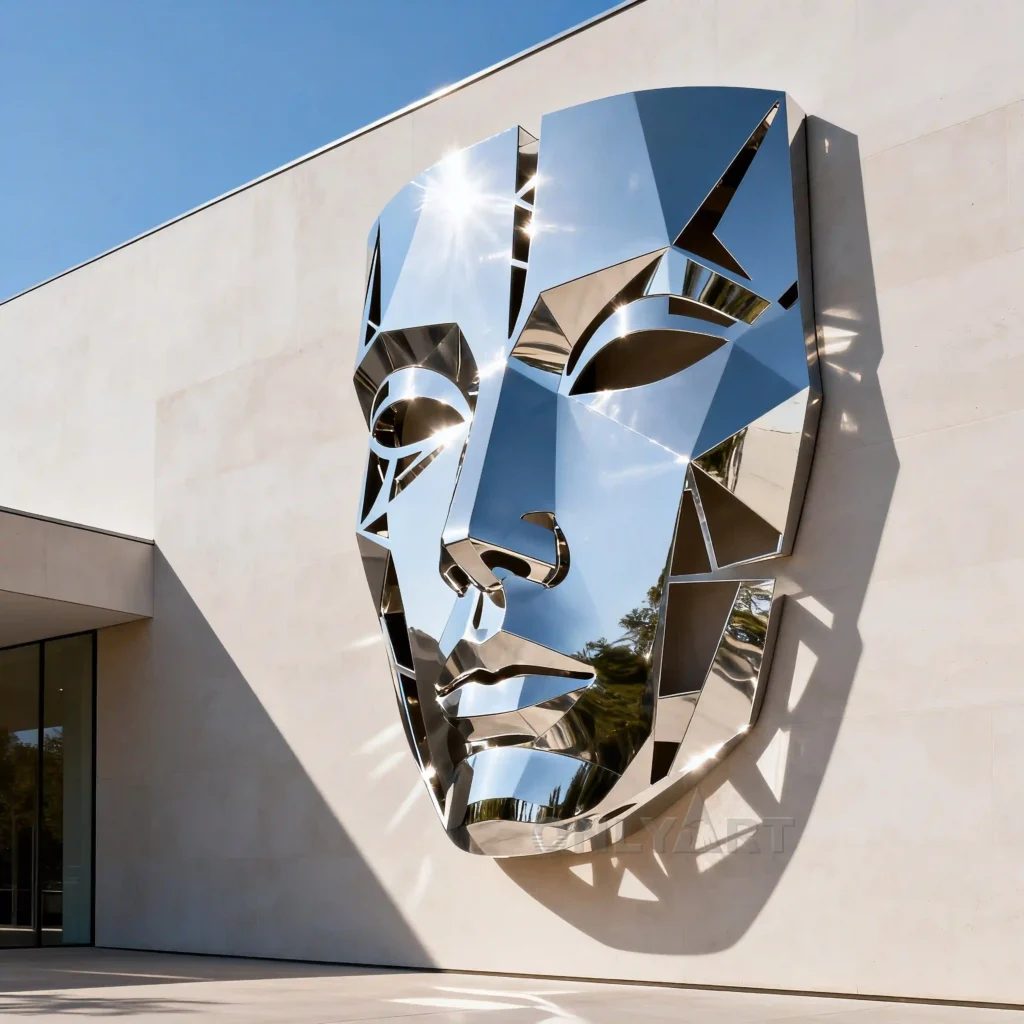Custom Large Face Garden Sculpture