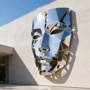 Custom Large Face Garden Sculpture