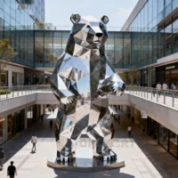 Decorative Tall Bear Statue For Sale