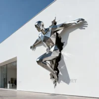 Geometric Incomplete Body Art Wall Sculpture