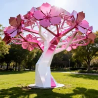 Giant Metal Cherry Blossom Tree