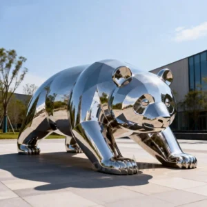 Giant Walking Panda Bear Statue