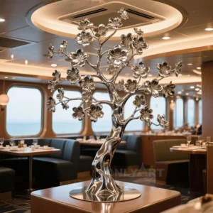 Indoor Metal Cherry Blossoms Tree