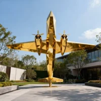 Large Jet Fighter Sculpture