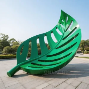 Large Leaf Sculpture For Square