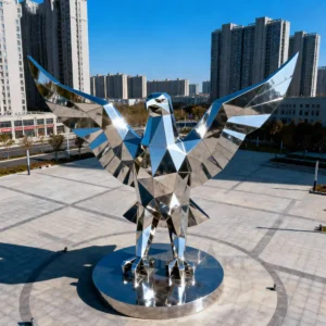 Large Metal Eagle Garden Statue