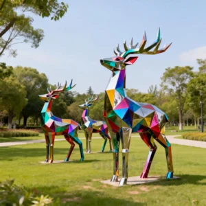 Large Metal Stag For Garden