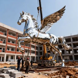 Large Pegasus Statue Horse Sculpture