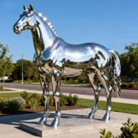 Life Size Metal Horse Sculpture For Sale