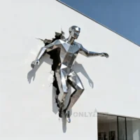 Metal 3D Wall Sculptures of Human