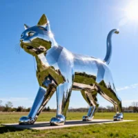 Metal Cat Statues For Outside