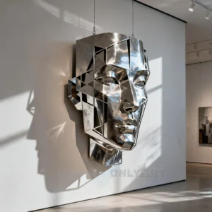 Metal Face Wall Sculpture