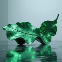 Metal Oak Leaf Sculpture
