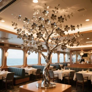 Metal Tree Sculpture For Garden