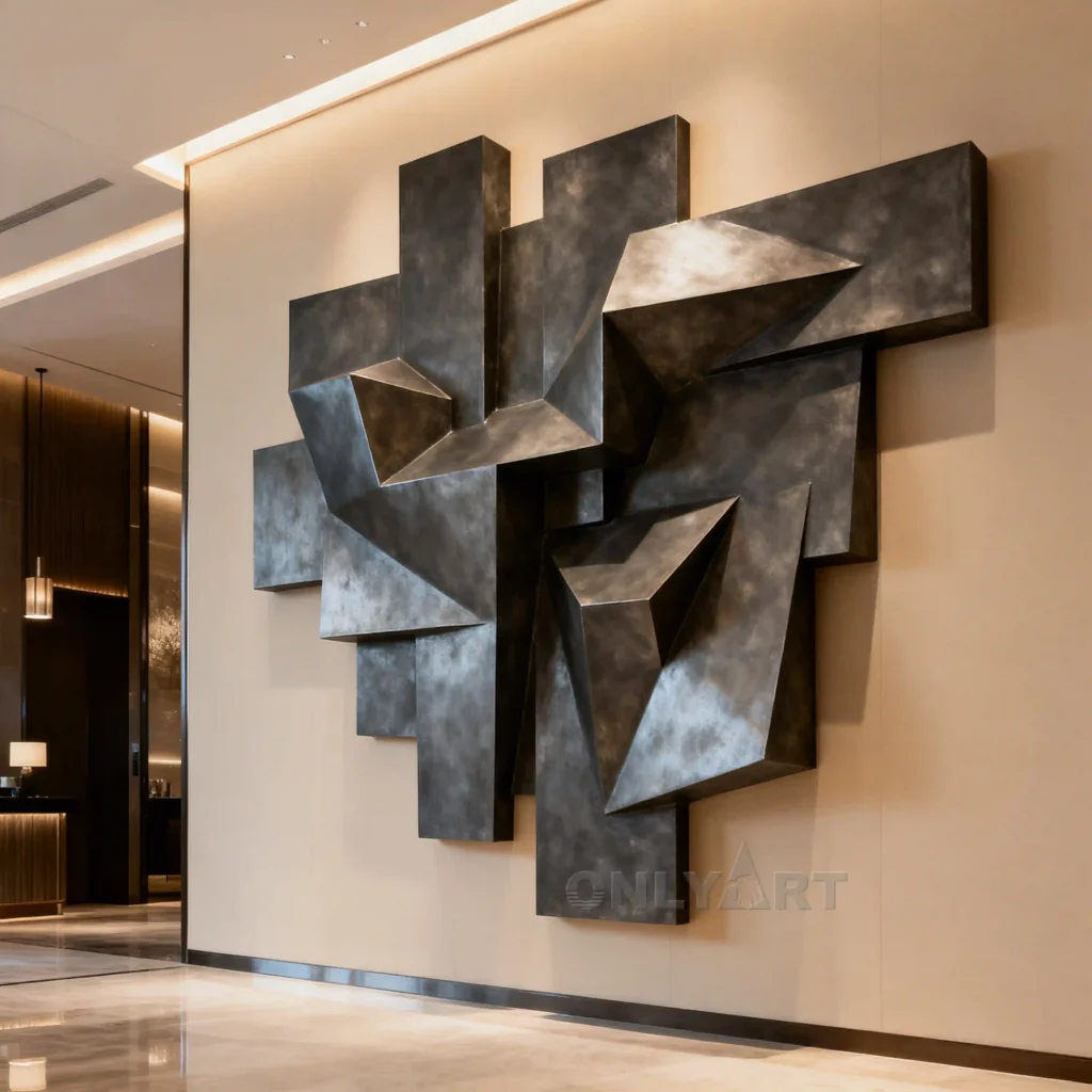Modern Prism Wall Decor Sculpture