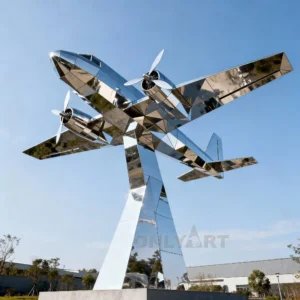 Outdoor Airplane Statue