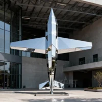 Outdoor Large Metal Aircraft Sculpture