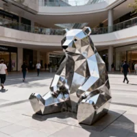 Setting Giant Bear Sculpture