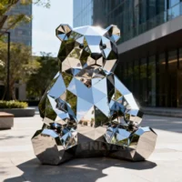 Sitting Bear Sculpture Pop Art Garden Ornament