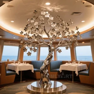 Stainless Steel Cherry Blossoms Tree