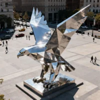 Stainless Steel Metal Eagle Statues For Outside