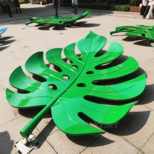 Stainless Steel Metal Leaf Sculpture