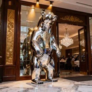 Standing Life Size Bear Statue
