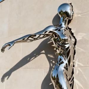 Stunning Metal Human Sculpture for Indoor Outdoor Wall
