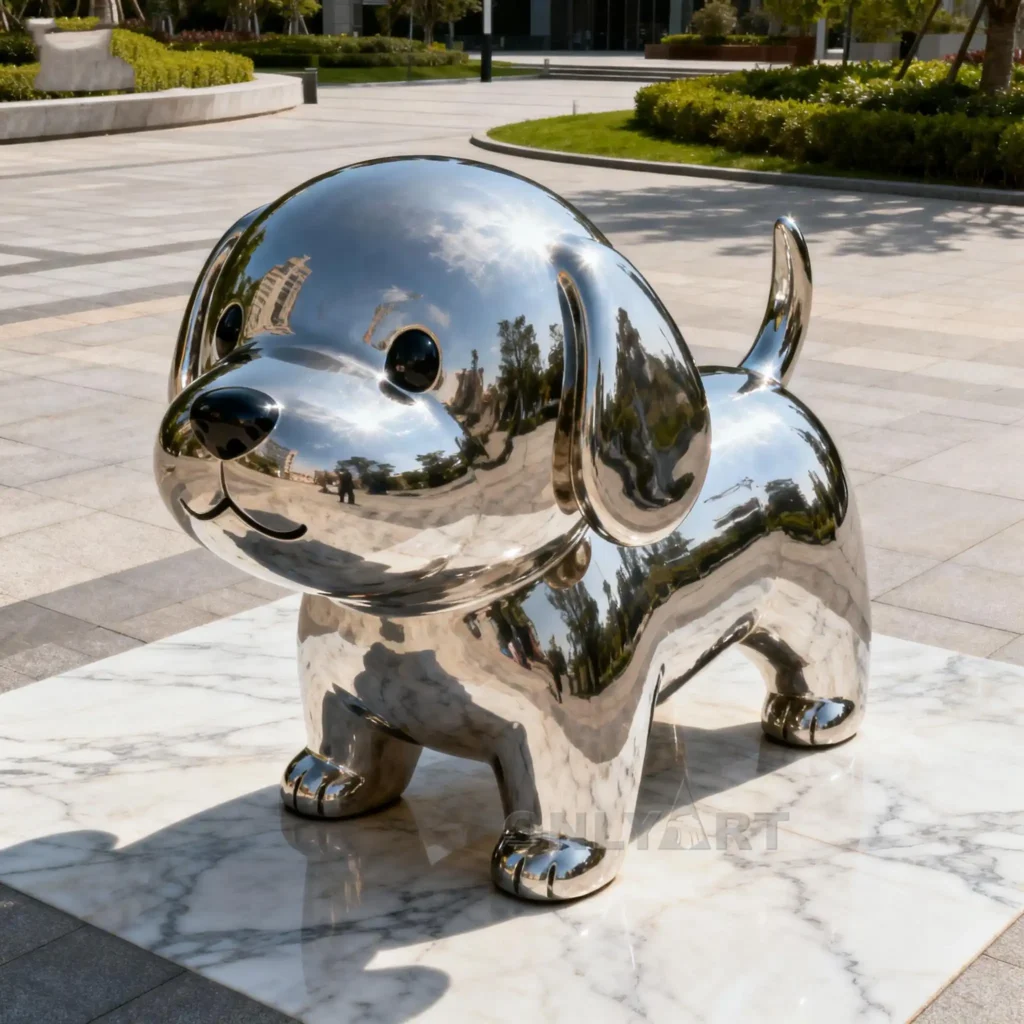 Custom Cute Outdoor Dog Sculpture