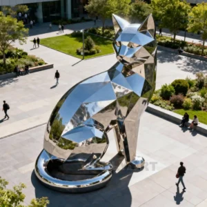 Garden Huge Cat Statue Ornaments