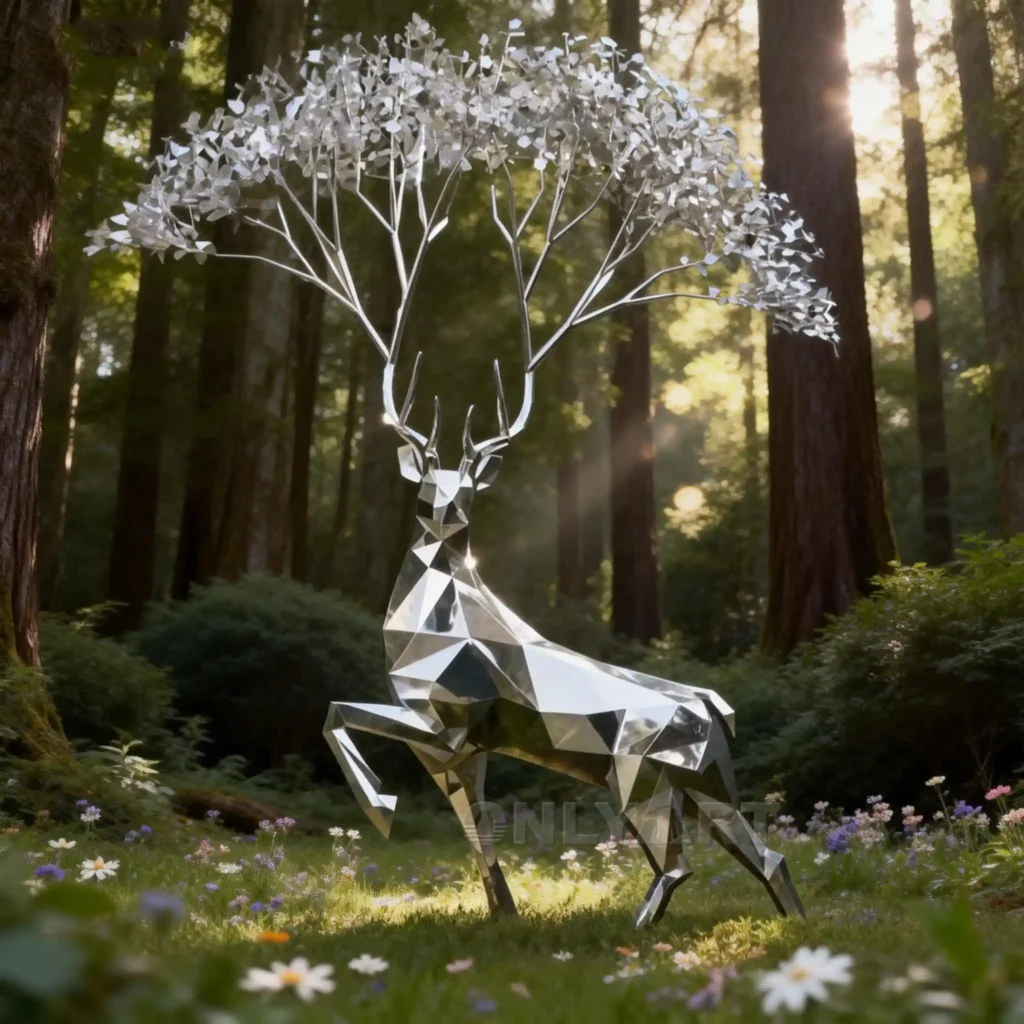 Garden Statuary of Deer Large