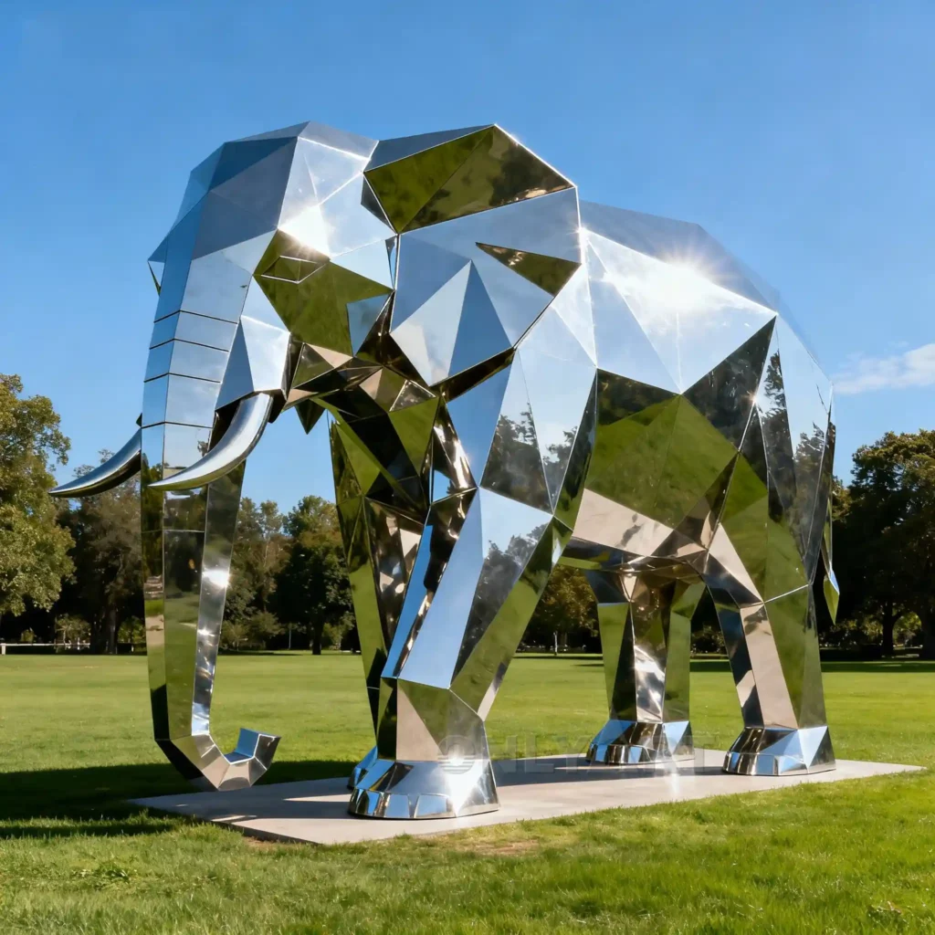 Large Garden Elephant Statue